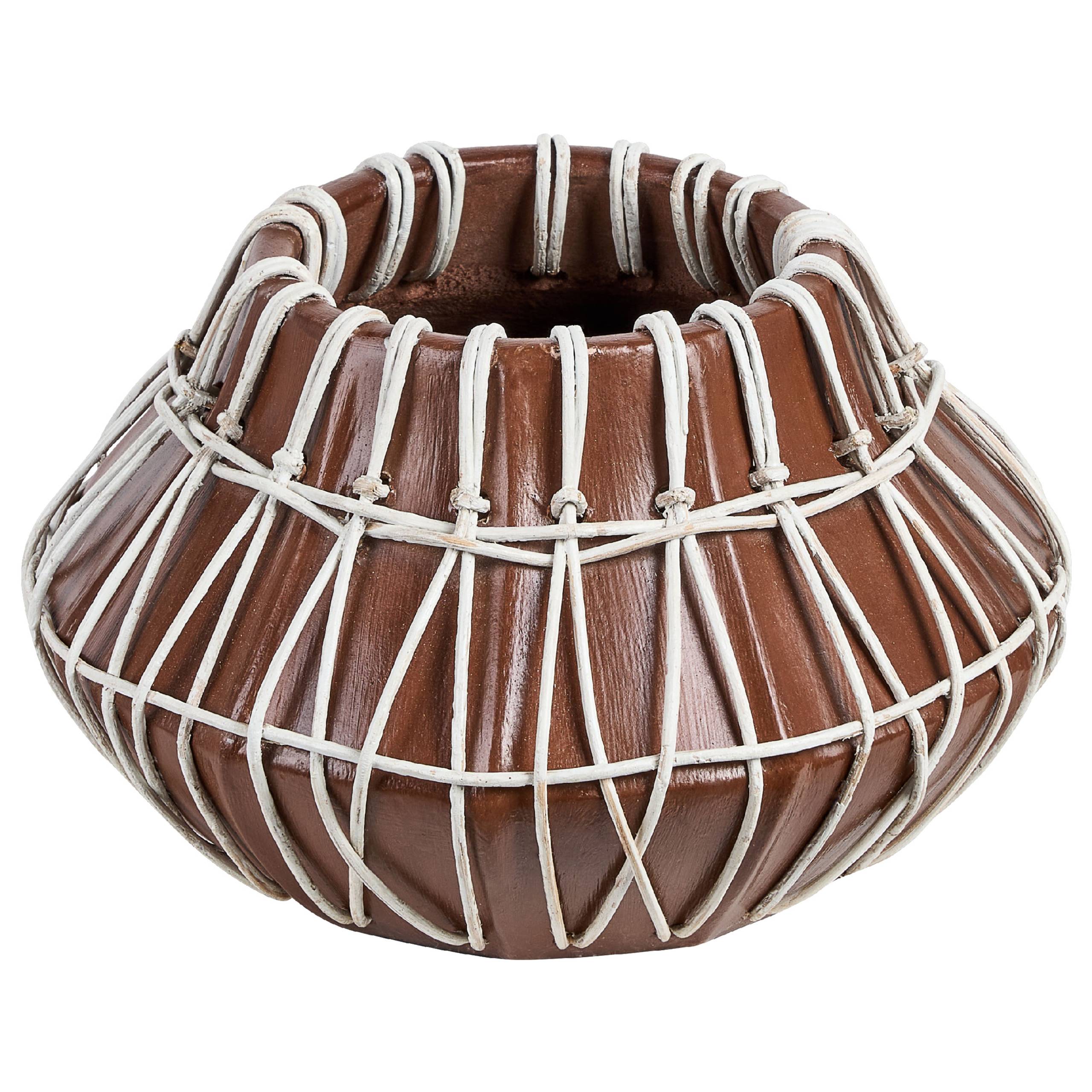 Beliani - Vase décoratif Terre cuite Marron KLUET - 27x27x22- Beliani - Image 2