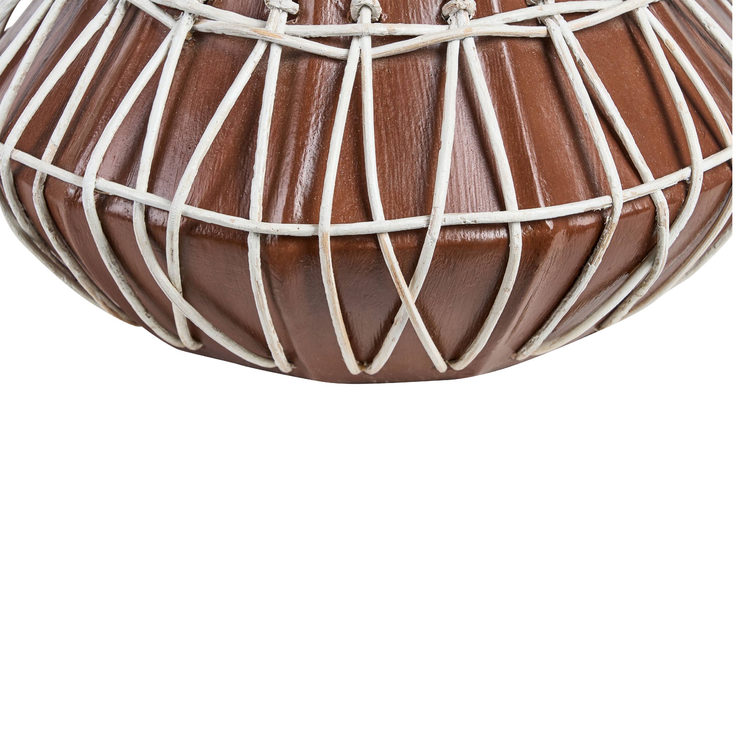 Beliani - Vase décoratif Terre cuite Marron KLUET - 27x27x22- Beliani - Image 6