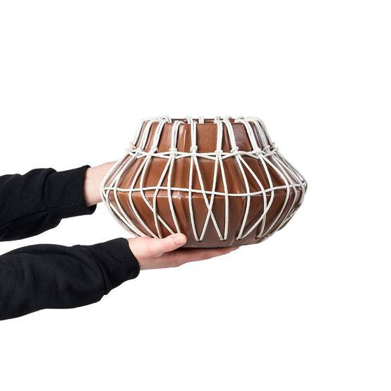 Beliani - Vase décoratif Terre cuite Marron KLUET - 27x27x22- Beliani - Image 4