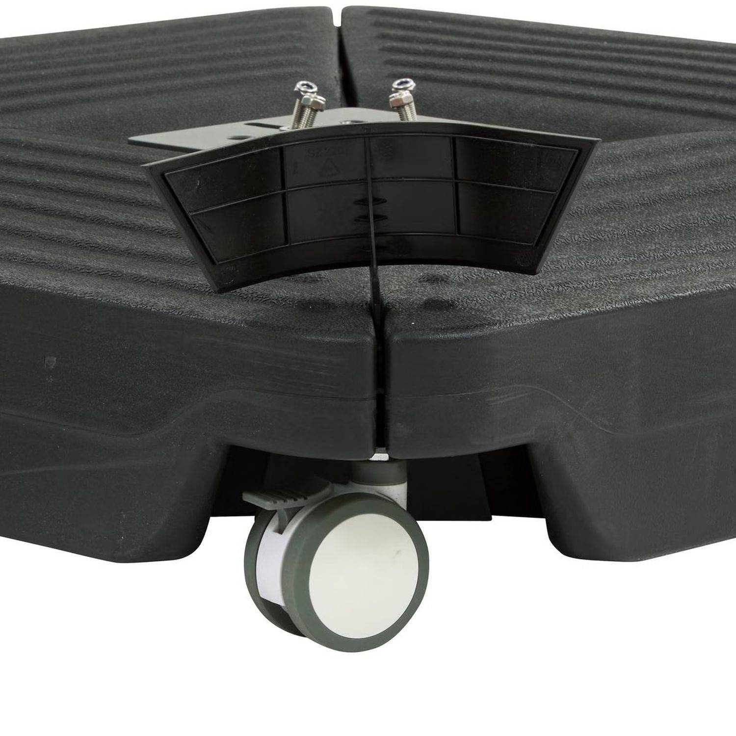 Hesperide - Pied de parasol Solivio à remplir à roulettes gris graphite - Hespéride - Image 7