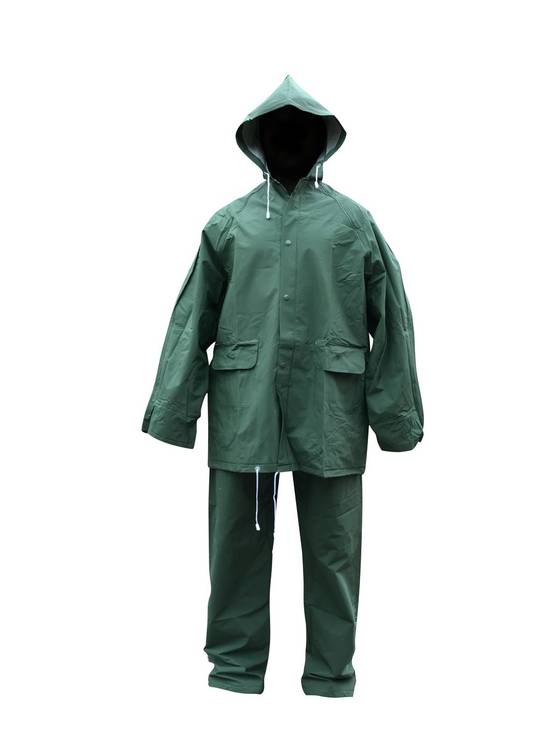 Rouchette - Ensemble de pluie - Veste et Pantalon BRUINE vert XXL