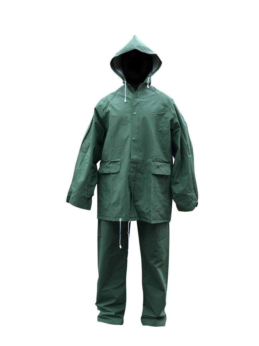Rouchette - Ensemble de pluie - Veste et Pantalon BRUINE vert XXL