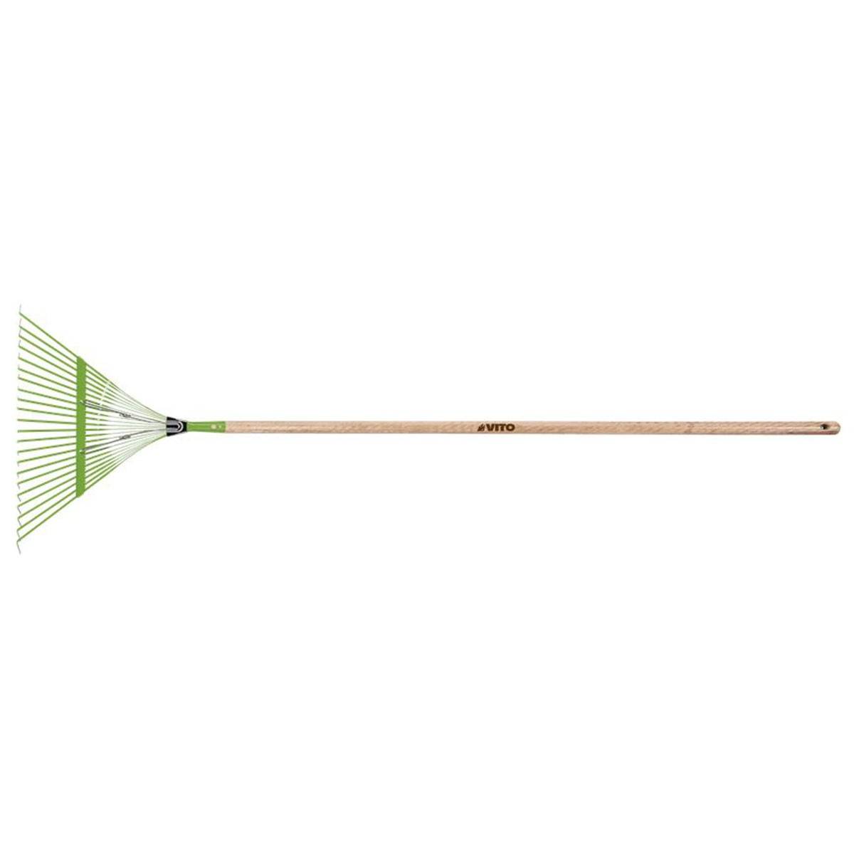Balai à gazon 157 cm avec manche en bois 22 dents Feuilles et Jardin VITO - Imagen 1