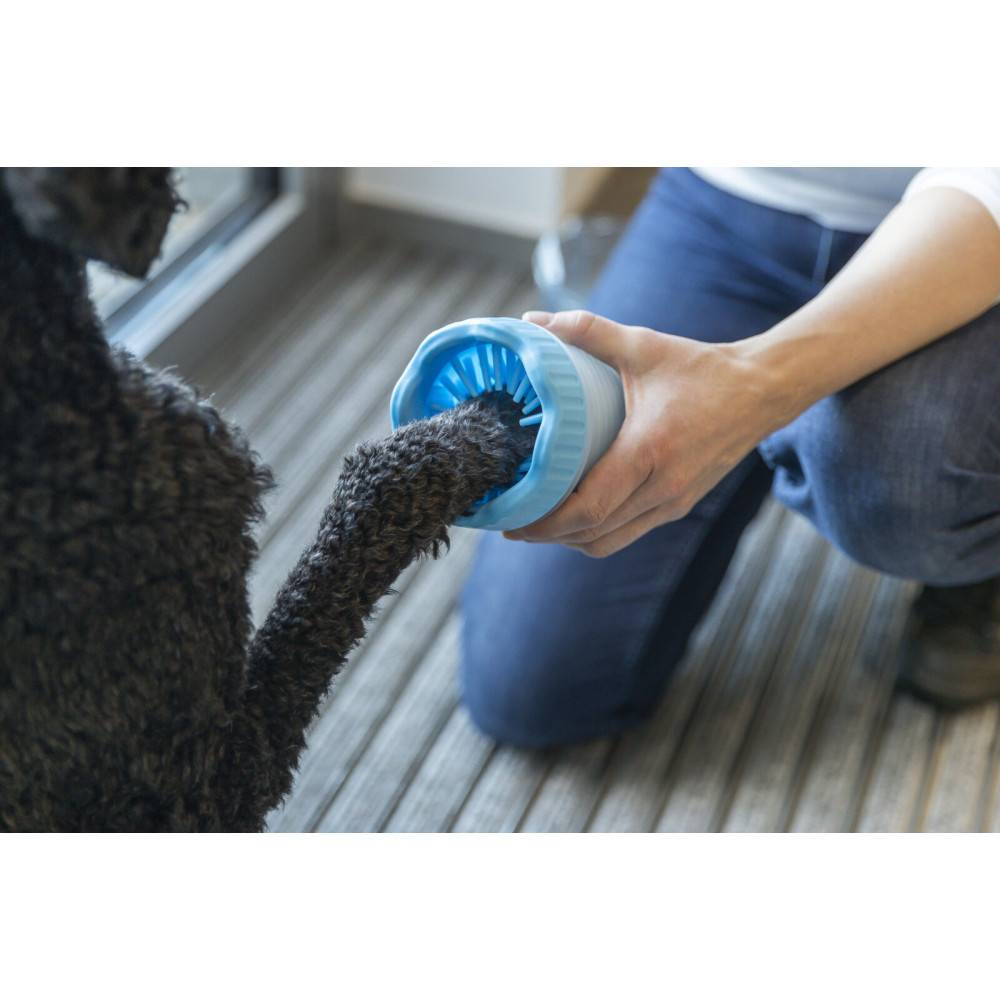 Trixie - Nettoyant pour pattes avec brosse en silicone taille M-L - Imagen 6