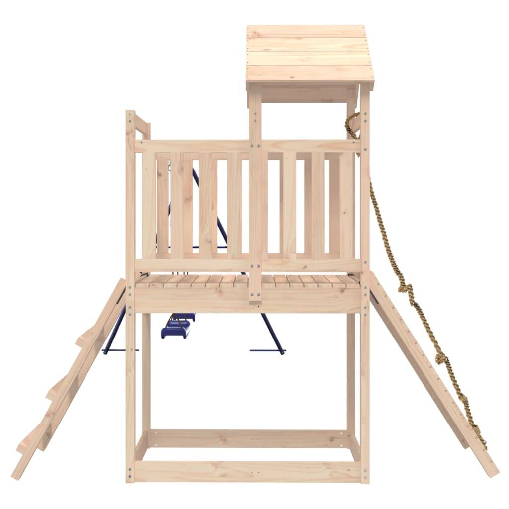 Helloshop26 - Aire de jeux d'extérieur balançoires toboggan portiques robuste jeux jardin 313 x 248 x 214 cm bois de pin massif - Imagen 4