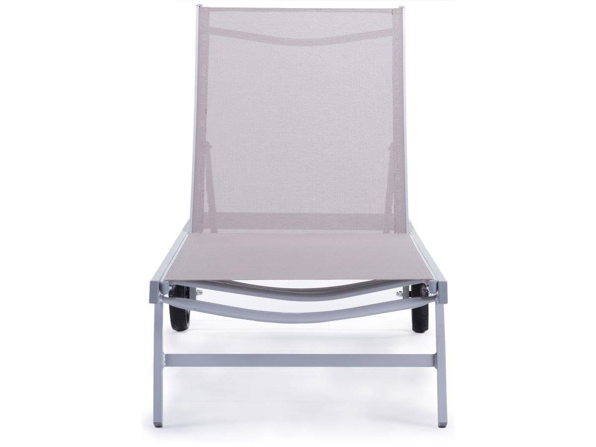 Habitat Et Jardin - Bain De Soleil En Aluminium Et Textilène "bella" - Phoenix - Taupe - Lot De 2 -habitat Et Jardin - Imagen 4