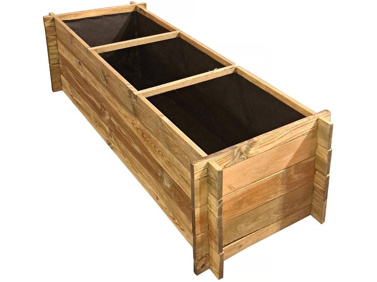 Habitat Et Jardin - Carré Potager En Bois "dhalia" - 140 X 60 X 41 Cm -habitat Et Jardin - Imagen 1
