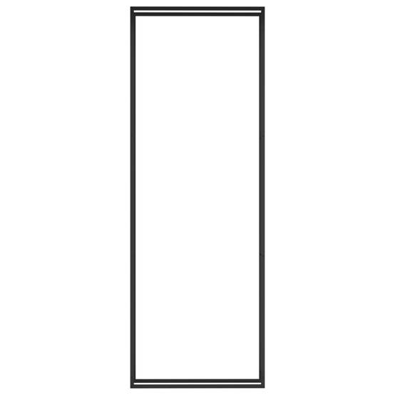 Range-bûches acier pour cheminée stockage bois intérieur extérieur Noir 110x28x312 cm – ComfortXL Outdoor Living - Image 3