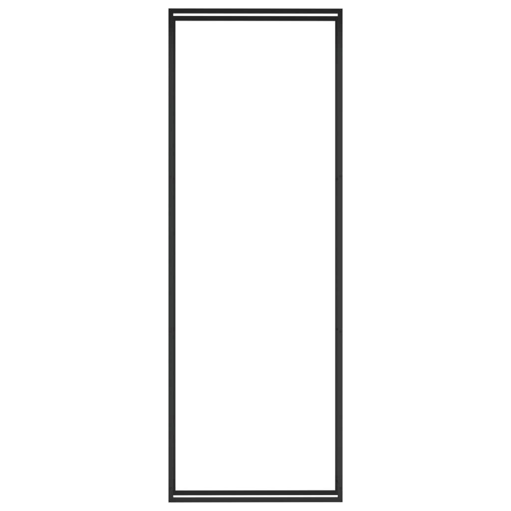 Range-bûches acier pour cheminée stockage bois intérieur extérieur Noir 110x28x312 cm – ComfortXL Outdoor Living - Image 3