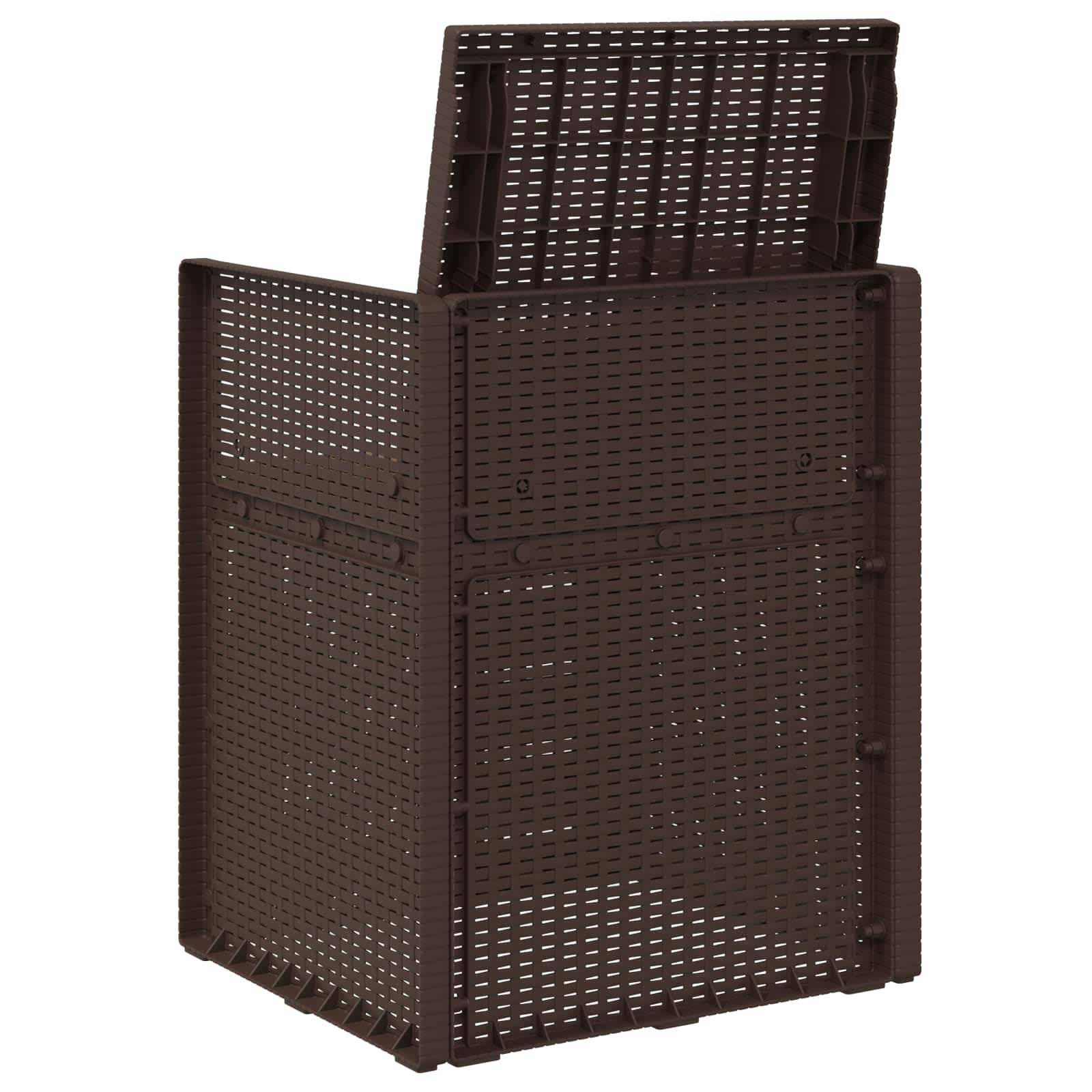 Chaises de jardin PP marron et taupe 53 x 47 x 88.5 cm - PANGIVO - Image 7