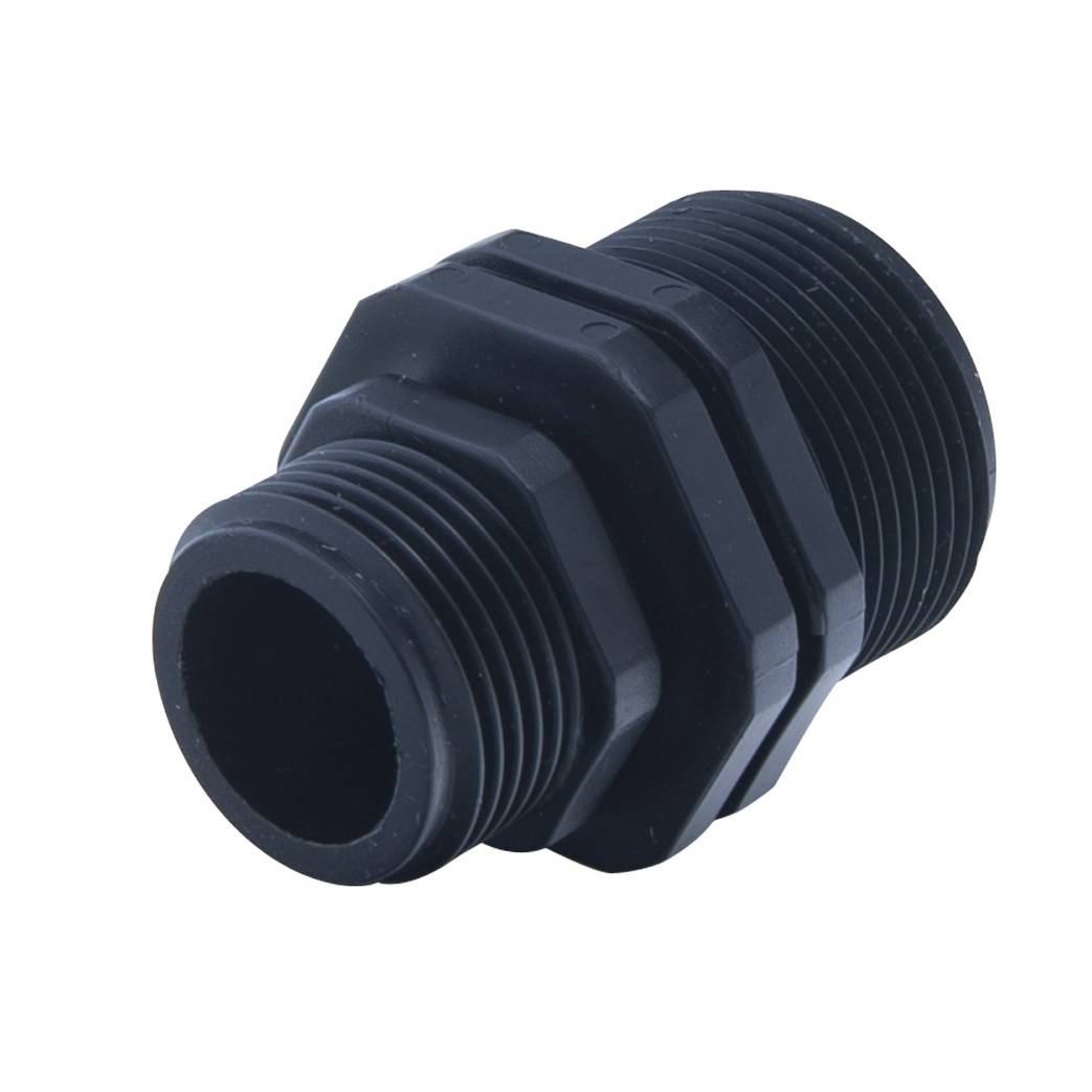 Conector polipropileno macho/macho 1 1/4 x 1 - Imagen 1
