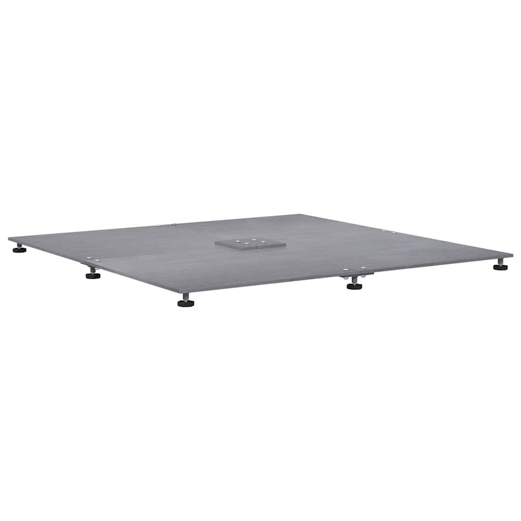ComfortXL - Pied de Parasol Lourd 52kg Acier Pieds Réglables pour Parasol Déporté Jardin Aspect Bois Gris Foncé – ComfortXL Outdoor Living - Image 2