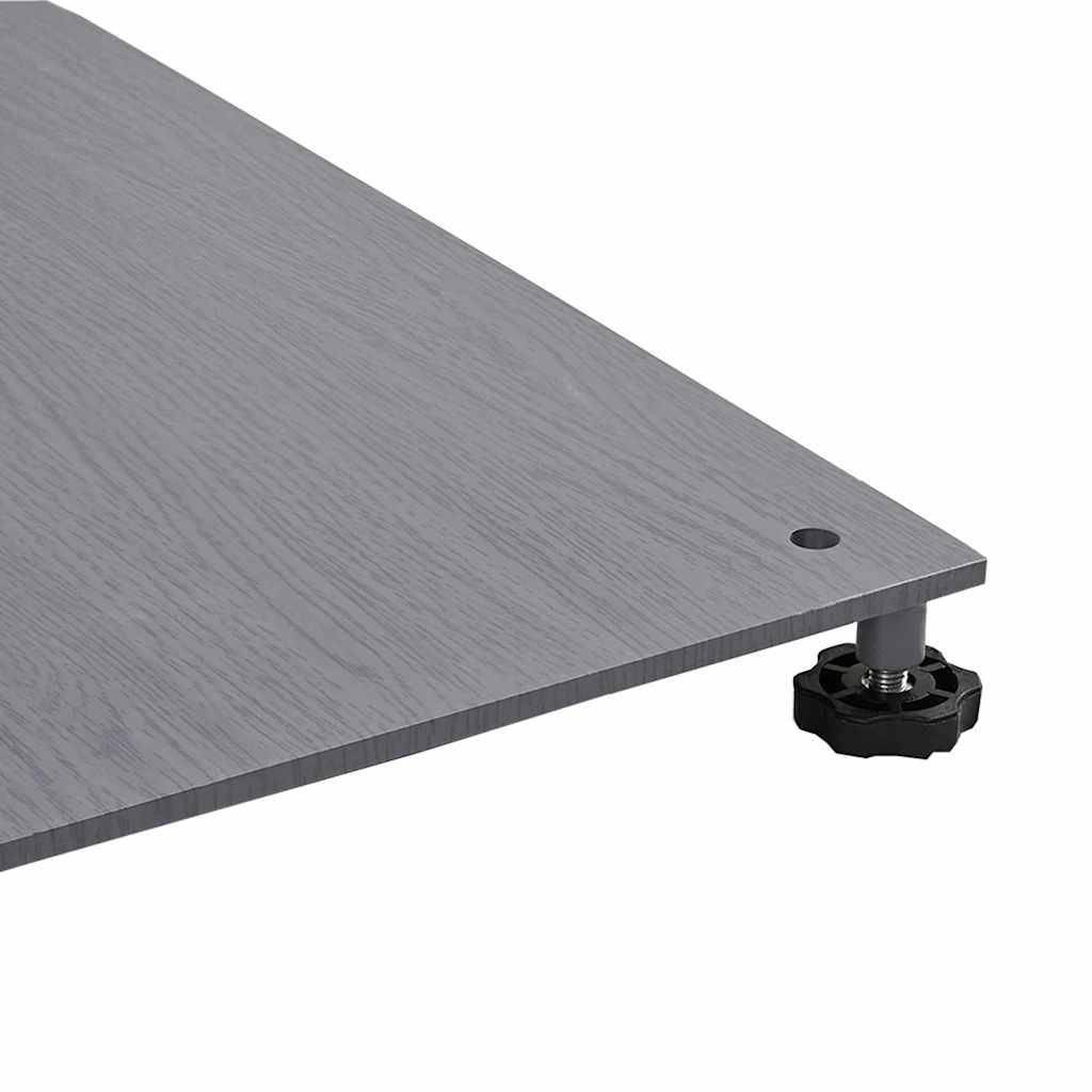 ComfortXL - Pied de Parasol Lourd 52kg Acier Pieds Réglables pour Parasol Déporté Jardin Aspect Bois Gris Foncé – ComfortXL Outdoor Living - Image 9