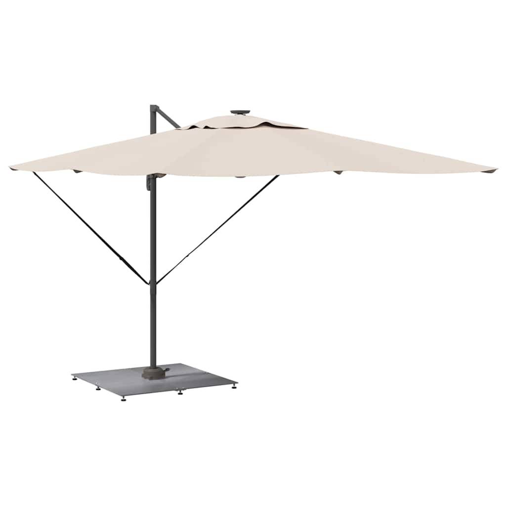 ComfortXL - Pied de Parasol Lourd 52kg Acier Pieds Réglables pour Parasol Déporté Jardin Aspect Bois Gris Foncé – ComfortXL Outdoor Living - Image 3