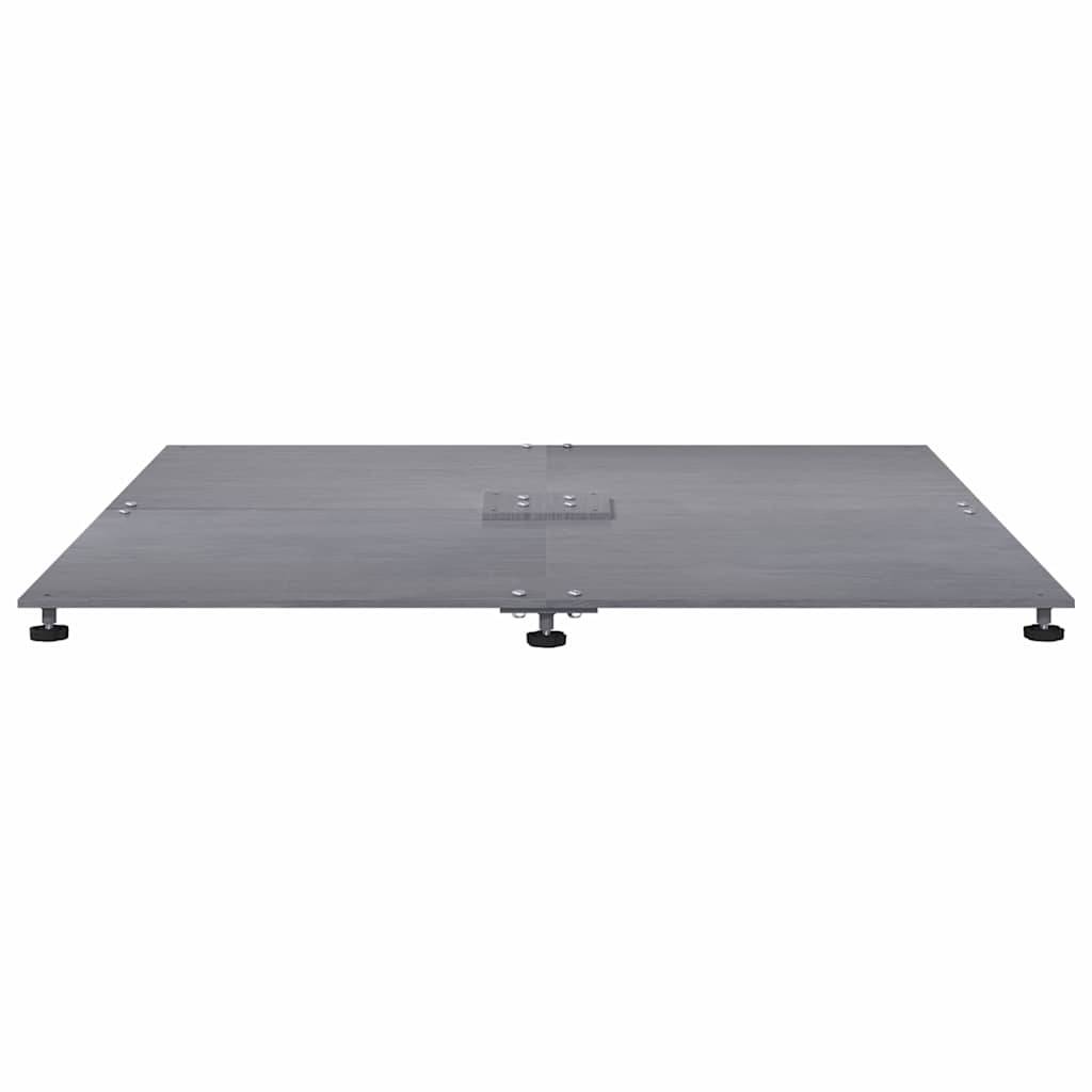 ComfortXL - Pied de Parasol Lourd 52kg Acier Pieds Réglables pour Parasol Déporté Jardin Aspect Bois Gris Foncé – ComfortXL Outdoor Living - Image 5