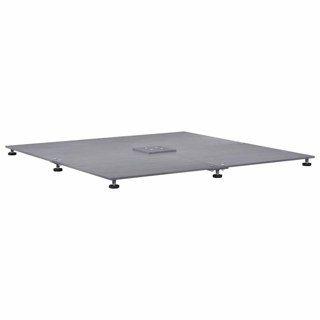 ComfortXL - Pied de Parasol Lourd 52kg Acier Pieds Réglables pour Parasol Déporté Jardin Aspect Bois Gris Foncé – ComfortXL Outdoor Living - Image 7