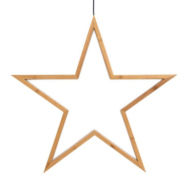 Lotti - étoile lumineuse Ø55cm néon blanc chaud en Bois Naturel Clair Lotti - Imagen 5