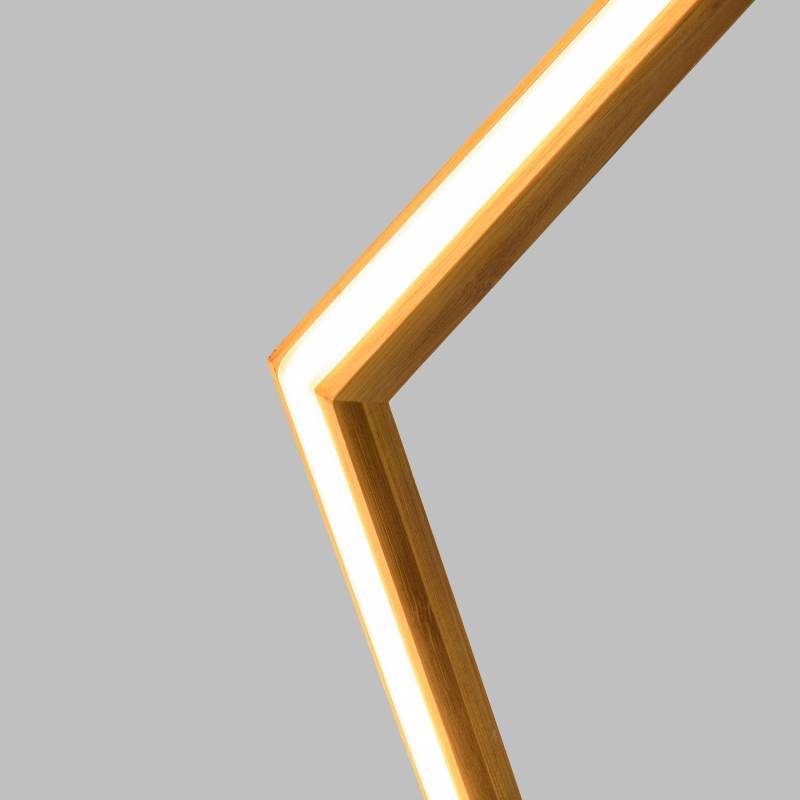 Lotti - étoile lumineuse Ø55cm néon blanc chaud en Bois Naturel Clair Lotti - Imagen 4