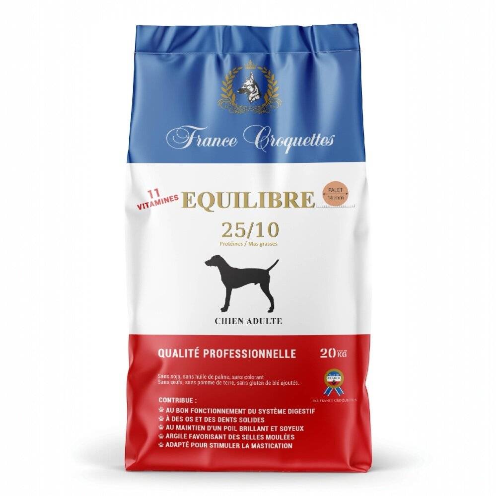 France Croquettes - france croquette pour chien adulte - equilibre 25/10 – 1,5kg