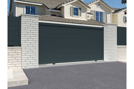 Ombrazur - Portail coulissant plein Gris anthracite L 3000 x H 1692 mm Motorisé OMBRAZUR - Imagen 2