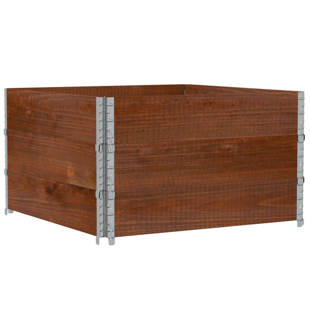 Jardinière bois de pin marron 100 x 100 x 60.5 cm - PANGIVO - Image 2