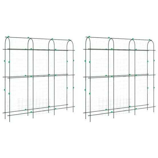 Grillage de jardin - Clôture à treillis - Treillis de jardin pour plantes grimpantes 2 pcs forme en U - Image 1