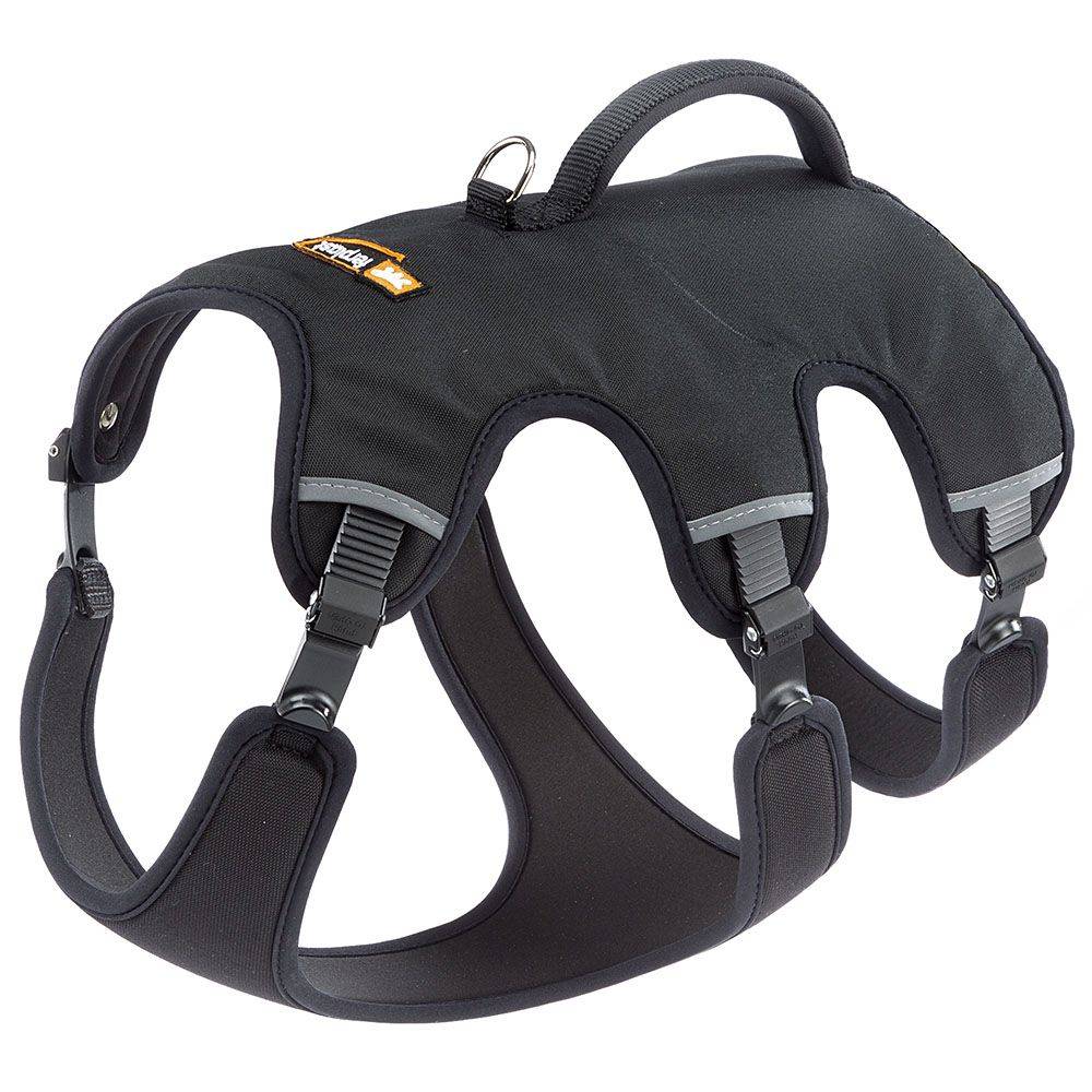 Ferplast - Ferplast Harnais Chien Réglable L Poitrail 70-80 cm avec Poignée, Noir - Imagen 1