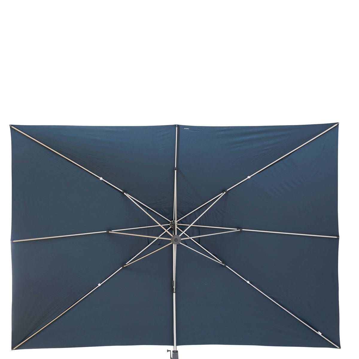 Hesperide - Parasol déporté rectangulaire "Équador" Pétrole 4 x 3m en aluminium et polyester Hespéride - Image 4