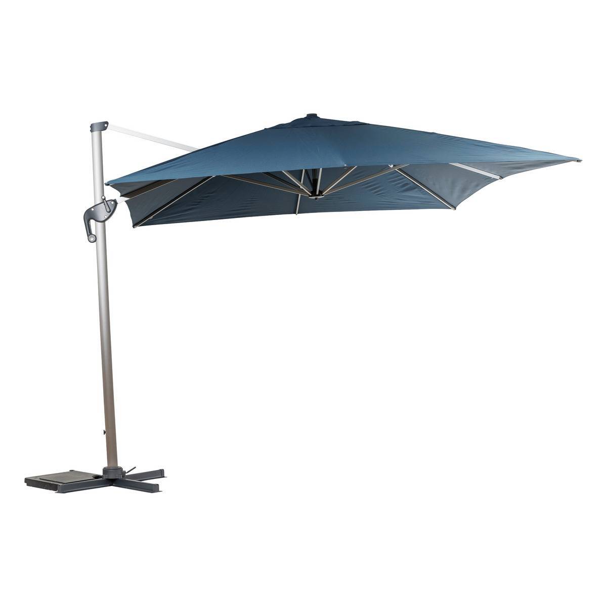 Hesperide - Parasol déporté rectangulaire "Équador" Pétrole 4 x 3m en aluminium et polyester Hespéride - Image 2