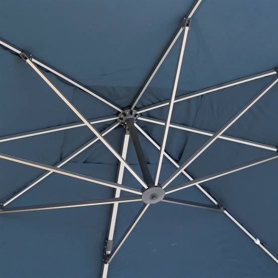 Hesperide - Parasol déporté rectangulaire "Équador" Pétrole 4 x 3m en aluminium et polyester Hespéride - Image 9