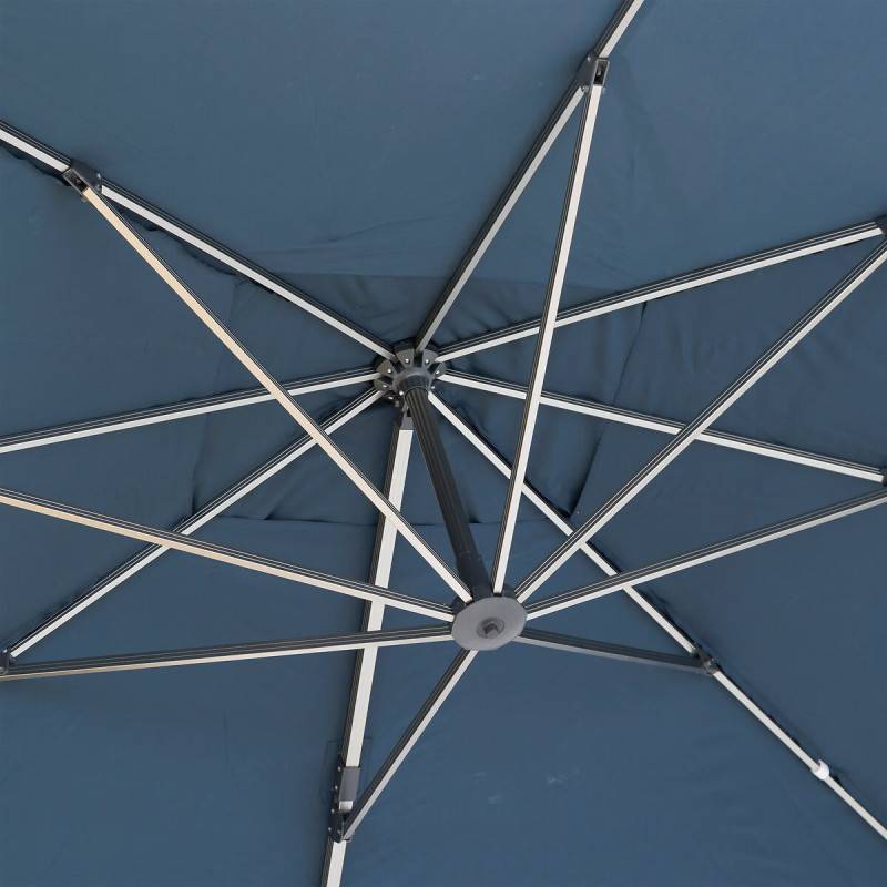 Hesperide - Parasol déporté rectangulaire "Équador" Pétrole 4 x 3m en aluminium et polyester Hespéride - Image 9