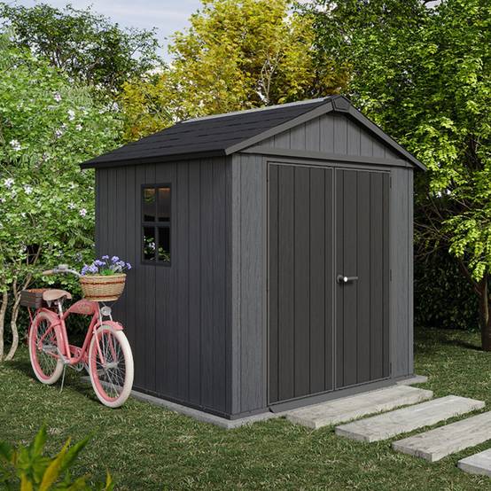 Keter - Abri de jardin en résine 5,13 m² Keter NEWTON PLUS 7x7,5 Gris - Image 9