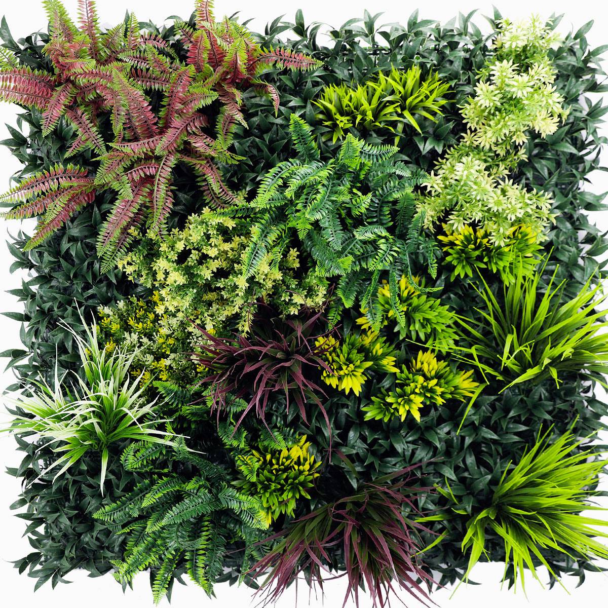 Mur Vegetal Artificiel Tropic MGS luxuriance Plaque de 1m x 1m - Image 1