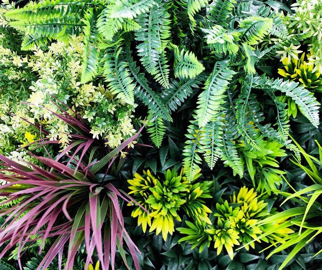 Mur Vegetal Artificiel Tropic MGS luxuriance Plaque de 1m x 1m - Image 2