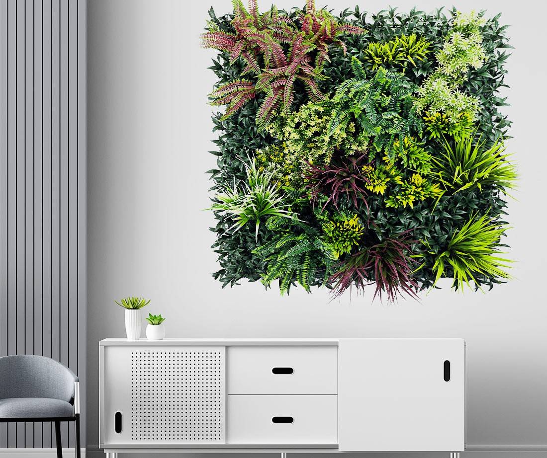 Mur Vegetal Artificiel Tropic MGS luxuriance Plaque de 1m x 1m - Image 4