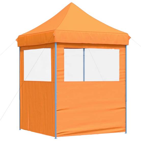 ComfortXL - Tente de réception pliable pop-up acier jardin toit escamotable 200x200 Orange - ComfortXL Outdoor Living - Image 5