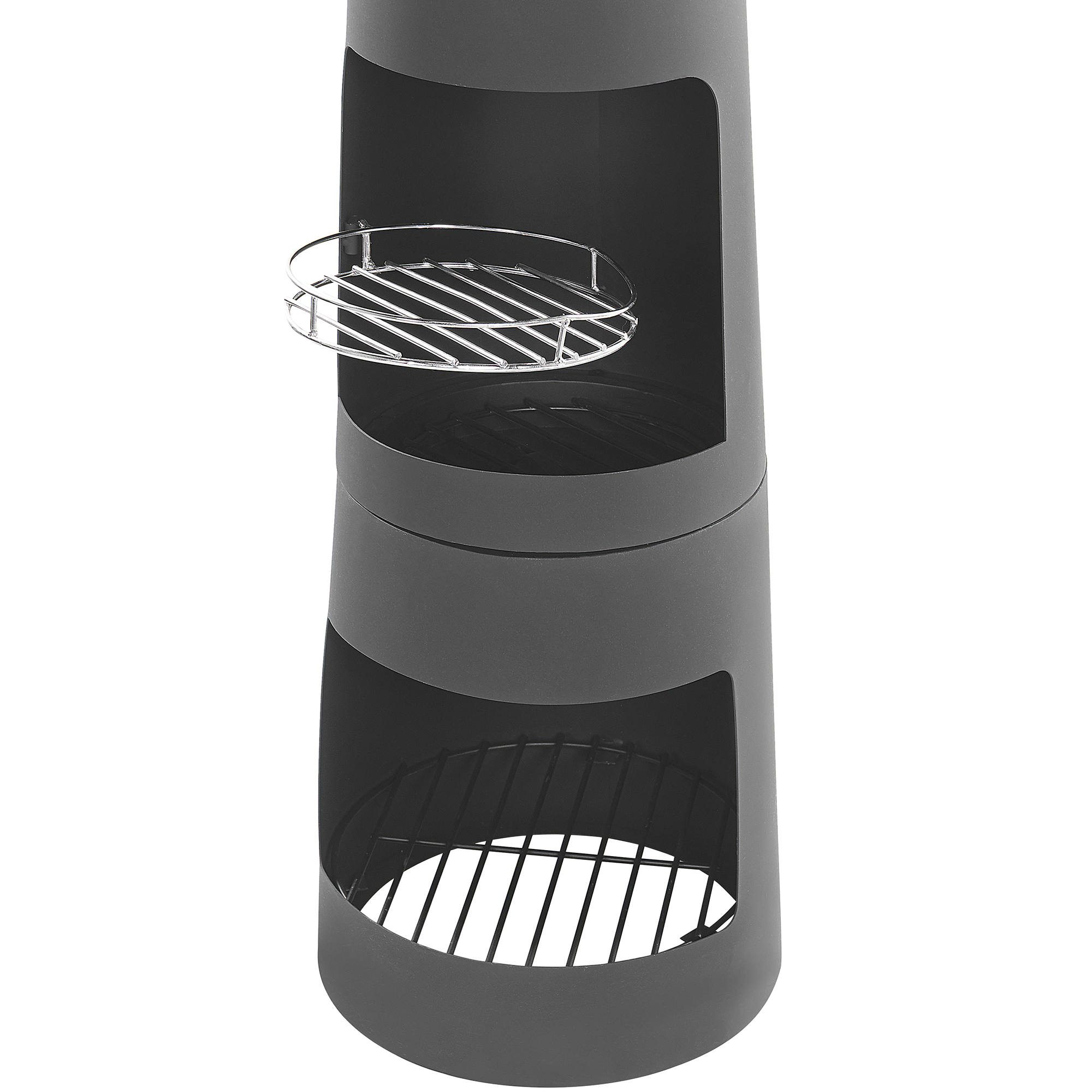 Beliani - Cheminée d'Extérieur Brasero avec Grill Barbecue Chauffage Pratique et Tendance pour Jardin Terrasse ou Patio au Style Moderne et Rustique Beliani - Imagen 6