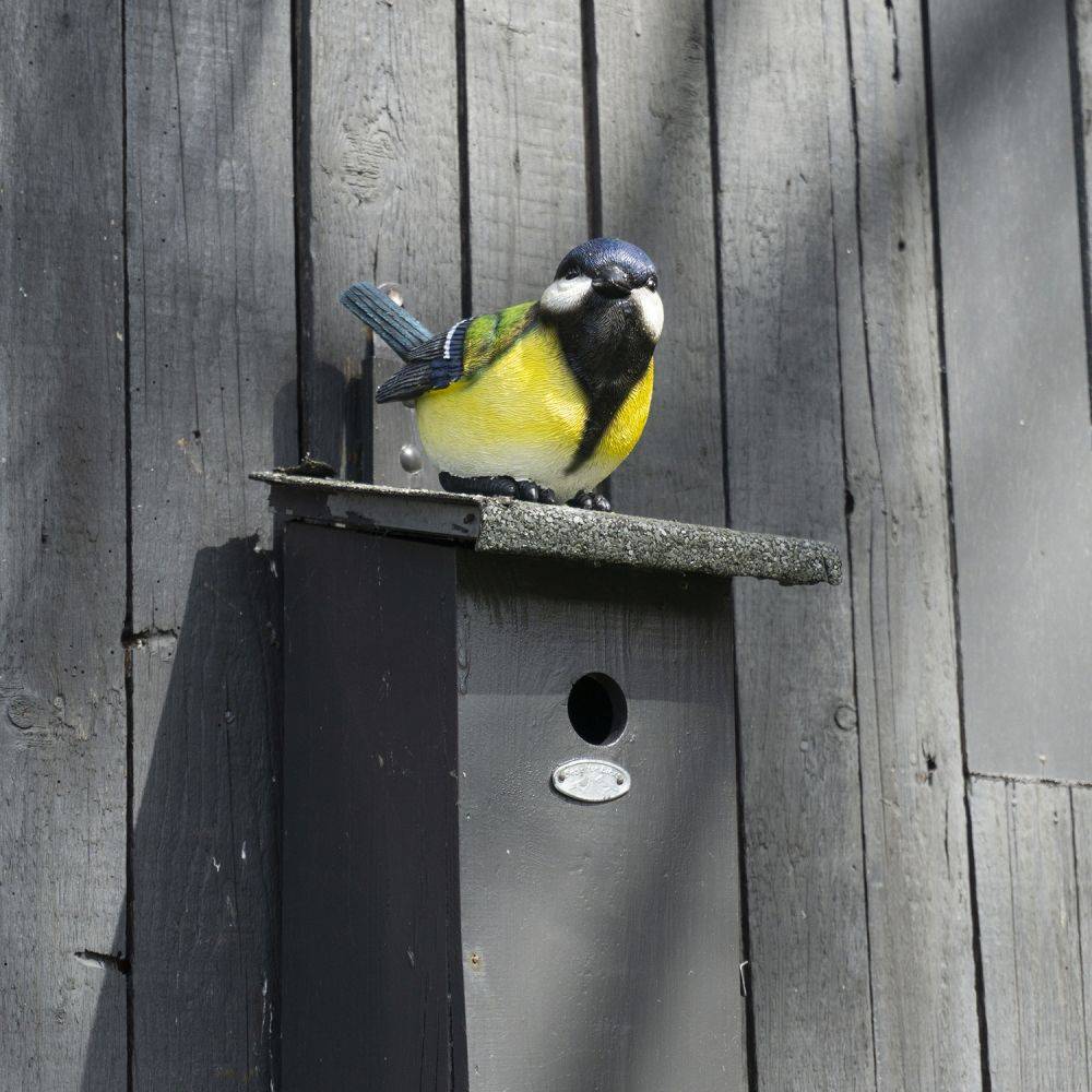 Farmwood Animals - Oiseau mésange charbonnière en résine 20 x 10 x 12 cm - Imagen 4
