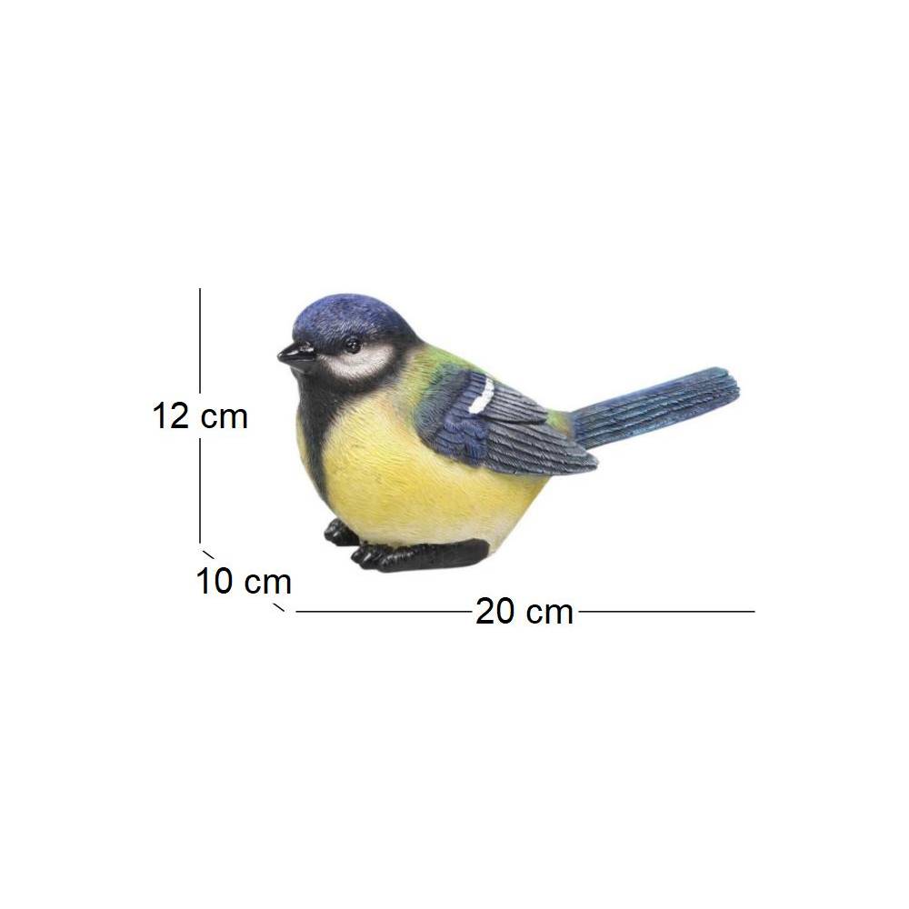 Farmwood Animals - Oiseau mésange charbonnière en résine 20 x 10 x 12 cm - Imagen 3