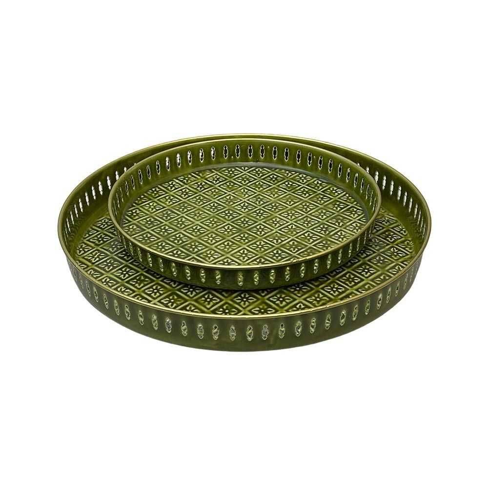 Bazardeluxe - Plateau en métal Jali 45 cm - Imagen 4