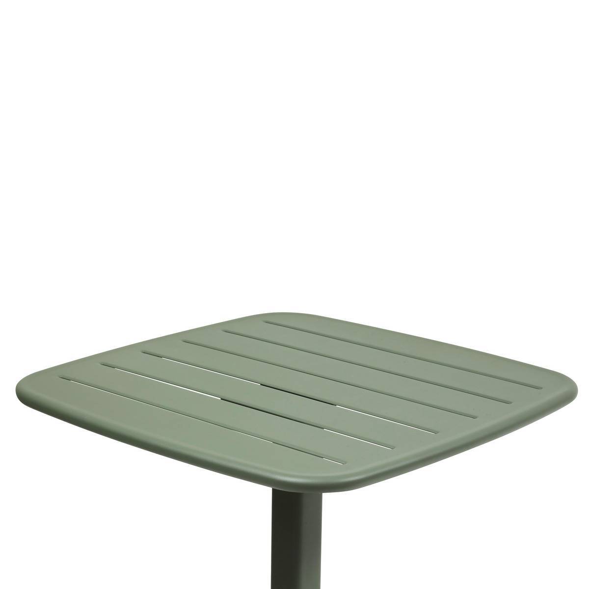 Hesperide - Table haute de jardin 2 places Alegoria 70x70cm vert laurier - Hespéride - Image 3