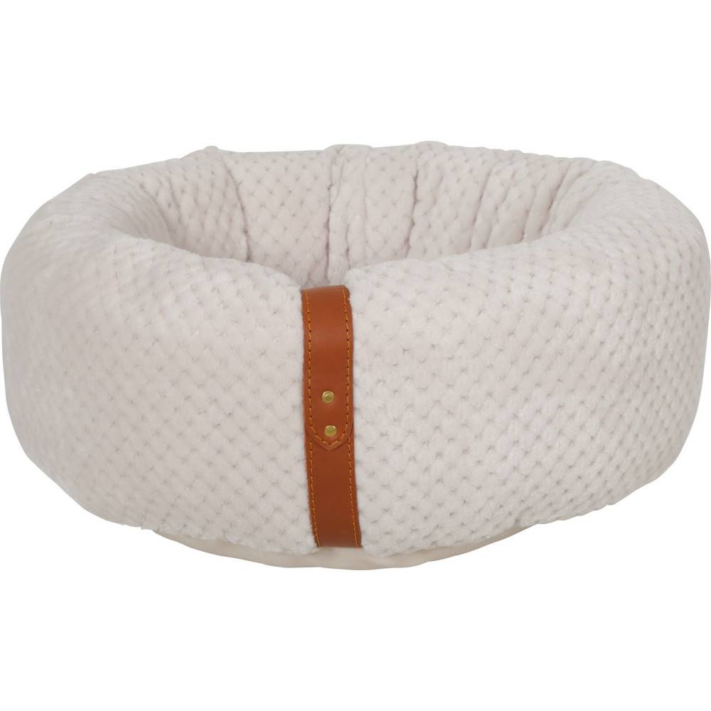 animallparadise - Coussin rond "PALOMA" pour chat. Couleur beige. ø 42 cm x 19 cm. - Imagen 4