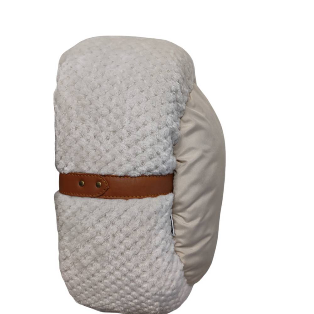 animallparadise - Coussin rond "PALOMA" pour chat. Couleur beige. ø 42 cm x 19 cm. - Imagen 2