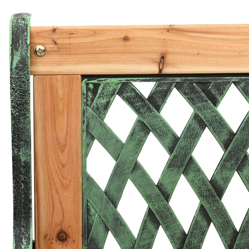 Vidaxl - Banc de jardin 122 cm fonte et bois de sapin massif vidaXL 312033 - Imagen 5