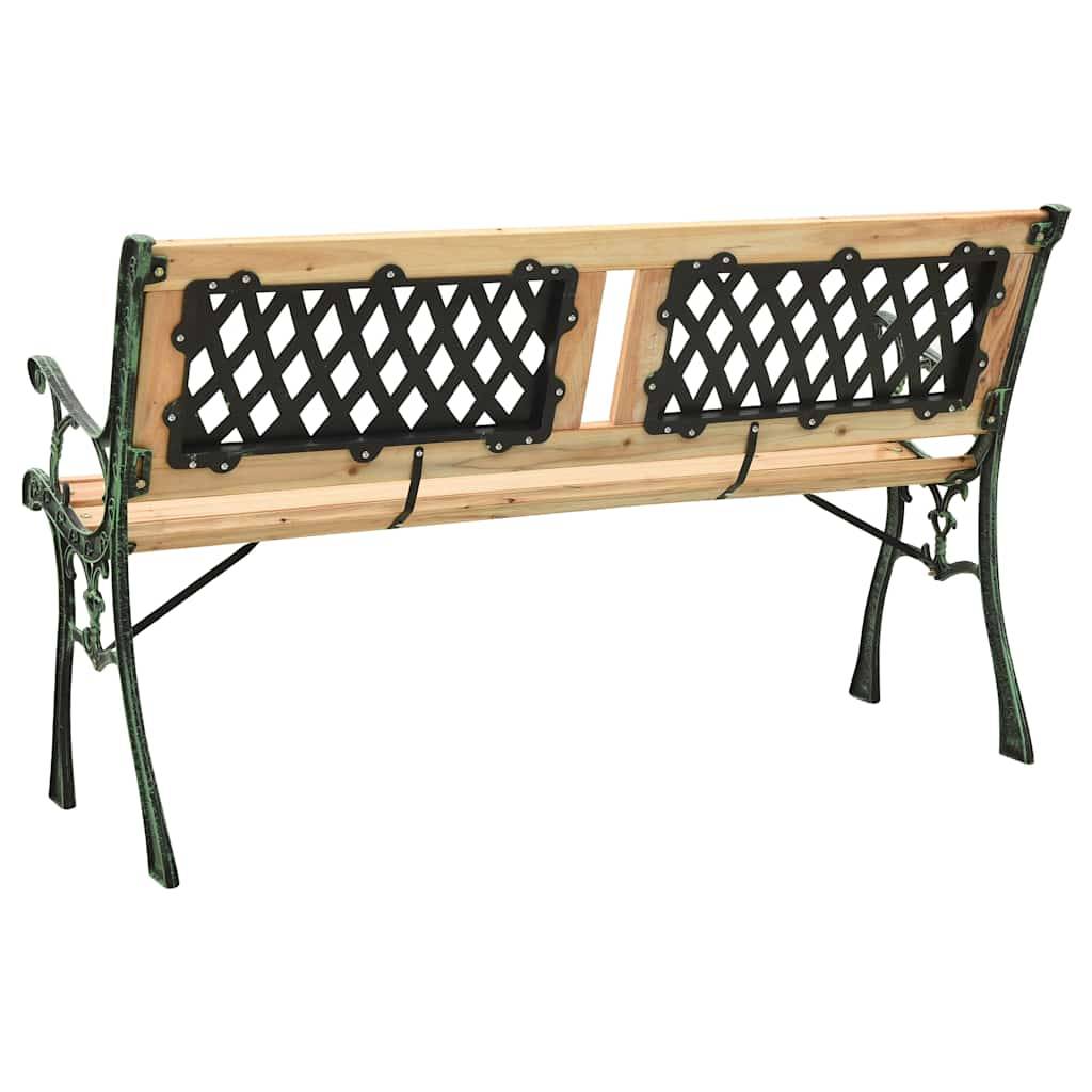 Vidaxl - Banc de jardin 122 cm fonte et bois de sapin massif vidaXL 312033 - Imagen 4
