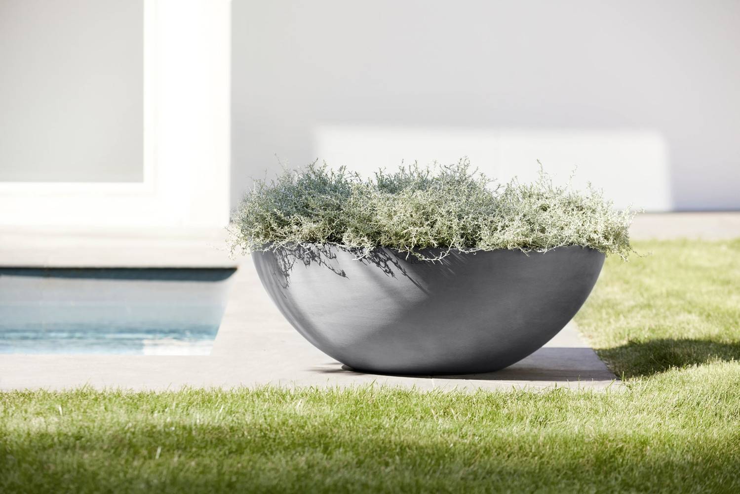 Ecopots - Pot Rond Vienna 70 Gris - Ø 70 x H. 25,2 cm - 61,7 L ECOPOTS - Imagen 4