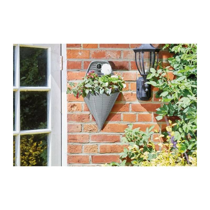 Smart Garden - Fixation Murale - Faux Rotin - Ardoise - 35cm - Smart Garden - Image 2