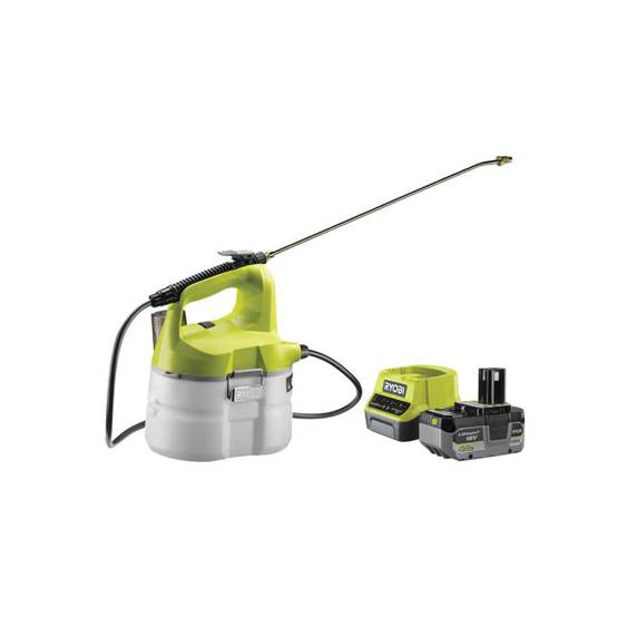 Ryobi - Pack RYOBI pulvérisateur 18V One+ 3,5L OWS1880 - 1 batterie 4.0Ah - 1 chargeur rapide 2.0Ah RC18120-140X - Image 1