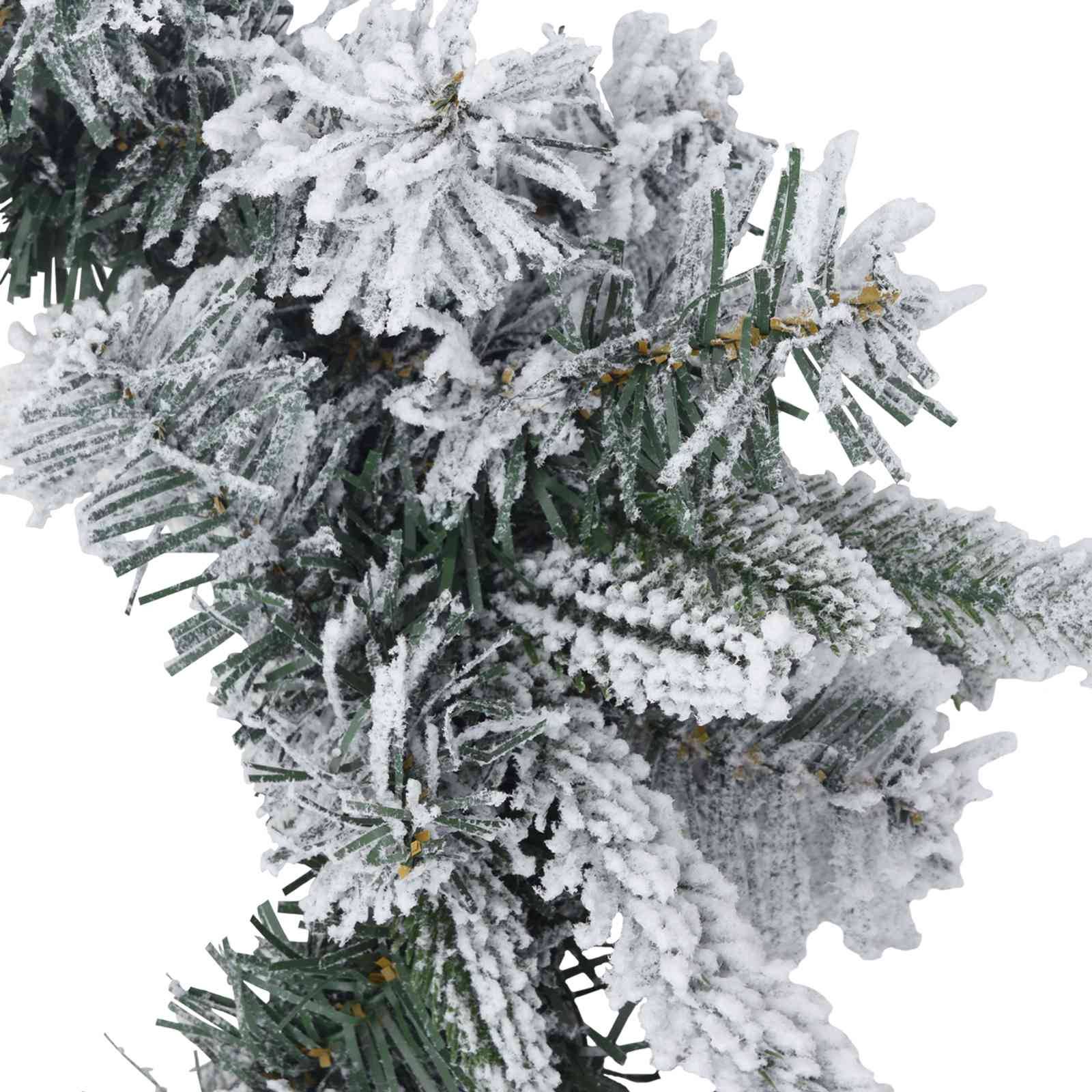 Vidaxl - Couronne de Noël Vert et blanc Ø 50 cm PVC et PE vidaXL 42056969 - Image 5