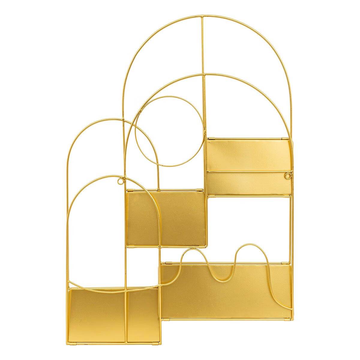 Étagère Murale Arche en Métal "Tina" 60cm Doré - Image 2